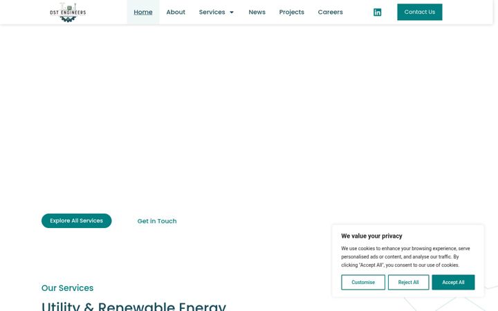 Screenshot of dstengineers.com