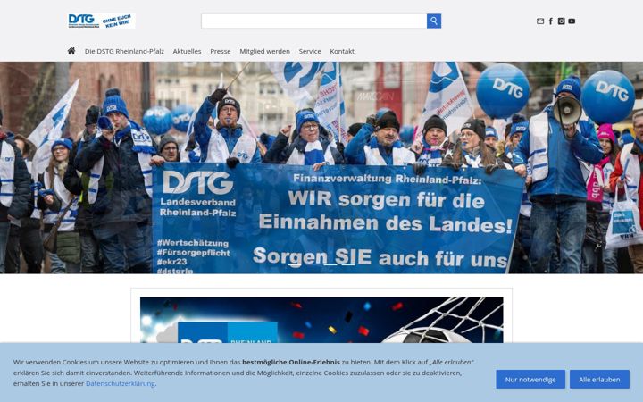 Screenshot of dstg-rlp.de