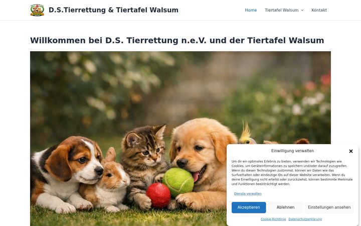 Screenshot ta' dstierrettung.de