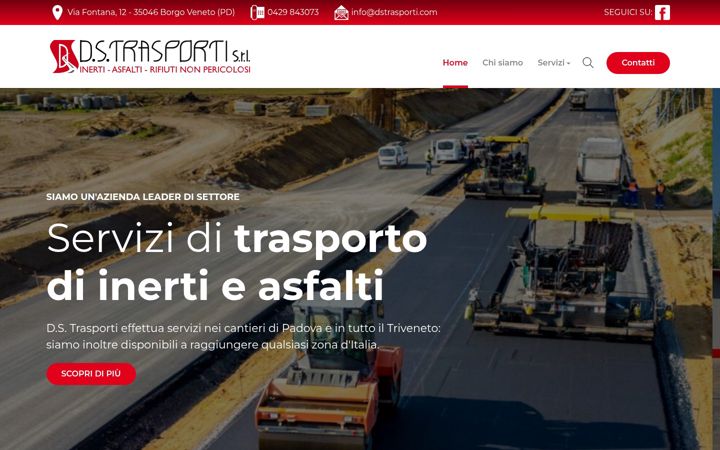 Screenshot of dstrasporti.com