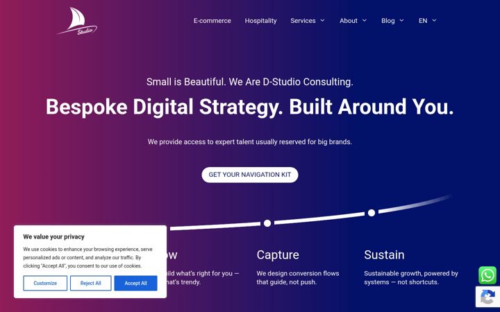 Screenshot of dstudio.consulting