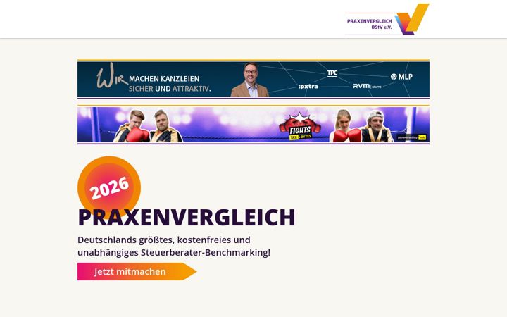 Screenshot van dstv-praxenvergleich.de