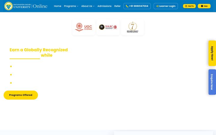 Screenshot of dsuonline.com