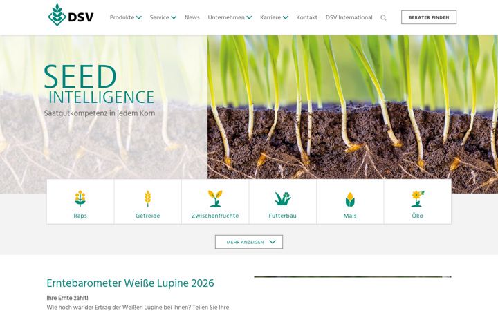 Screenshot of dsv-saaten.de