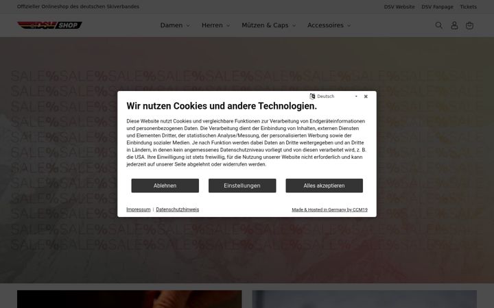 Screenshot of dsv-shop.de