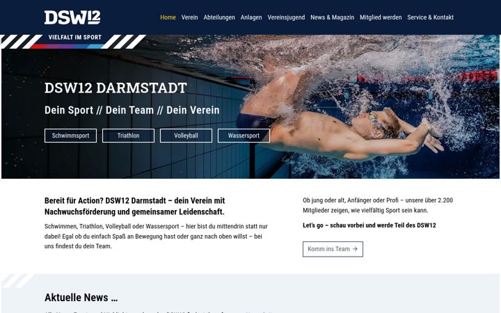 Screenshot of dsw-1912.de