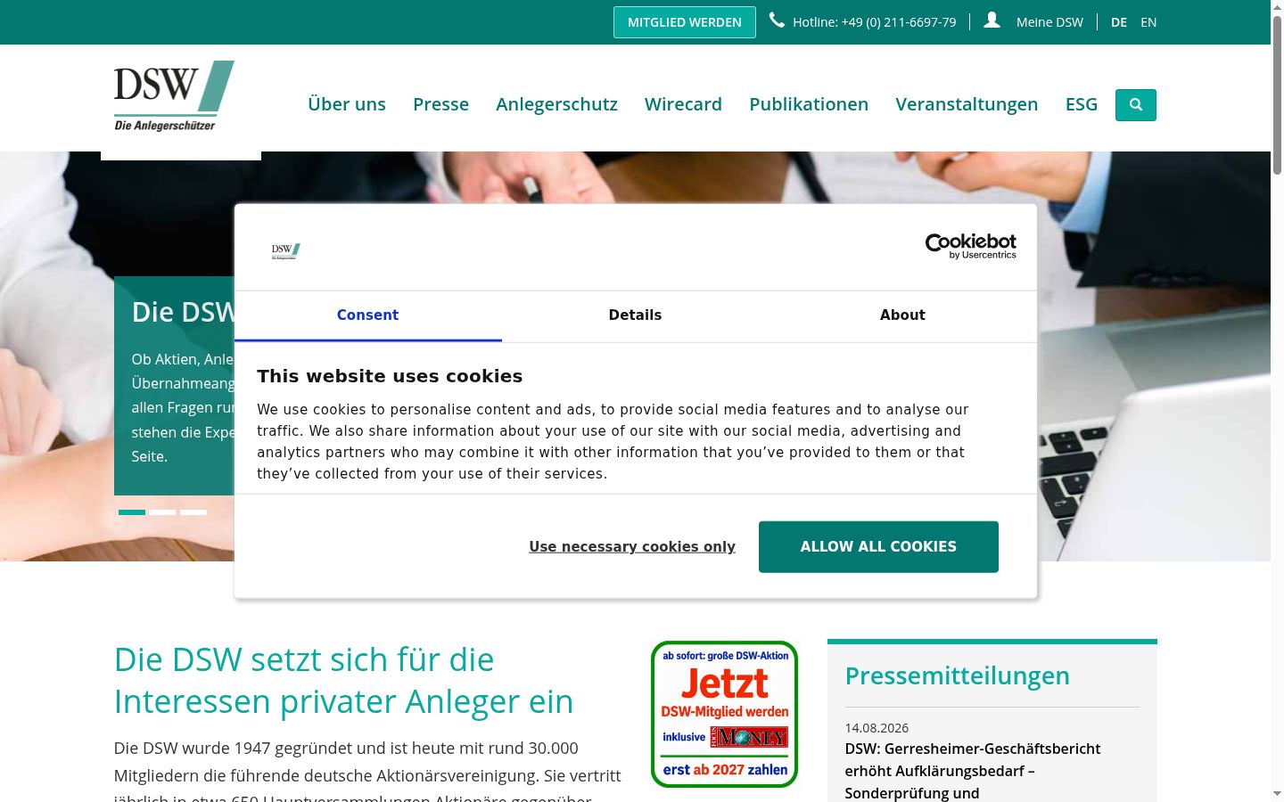 Sutikimo reklamjuostės, rodytos prieš bet kokią sąveiką, ekrano kopija