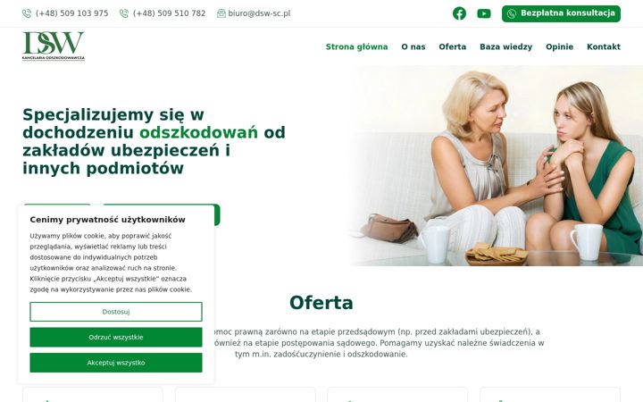 Captura de ecrã de dsw-sc.pl