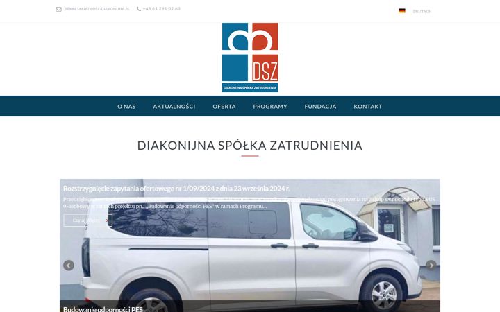 Captura de ecrã de dsz-diakonijna.pl