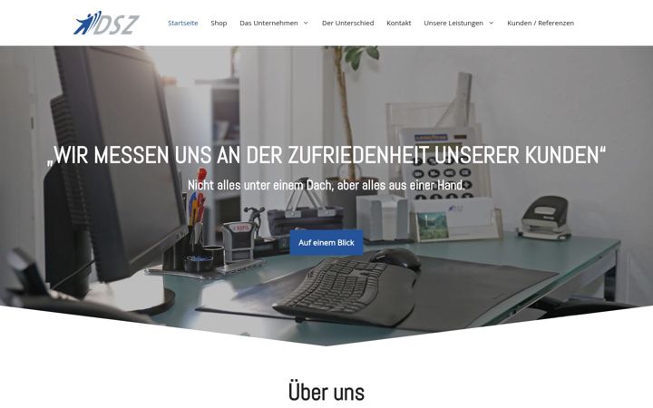 Kuvakaappaus sivustosta dszgmbh.de