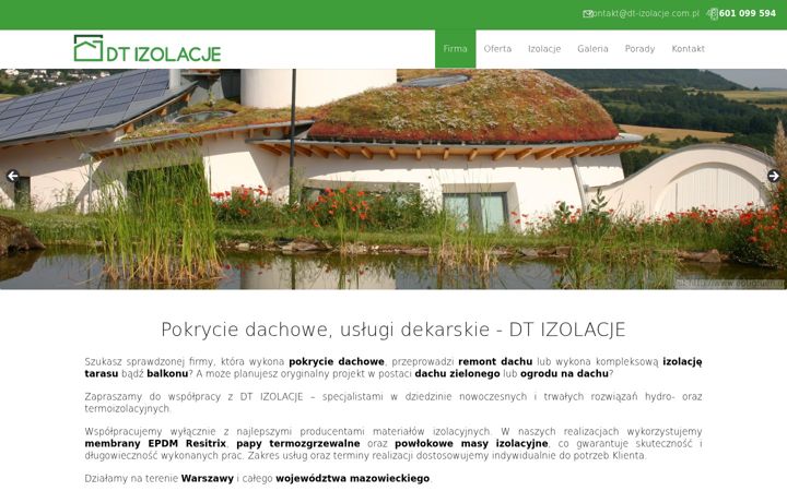 Captura de ecrã de dt-izolacje.com.pl