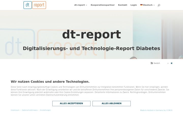 Captura de pantalla de dt-report.de