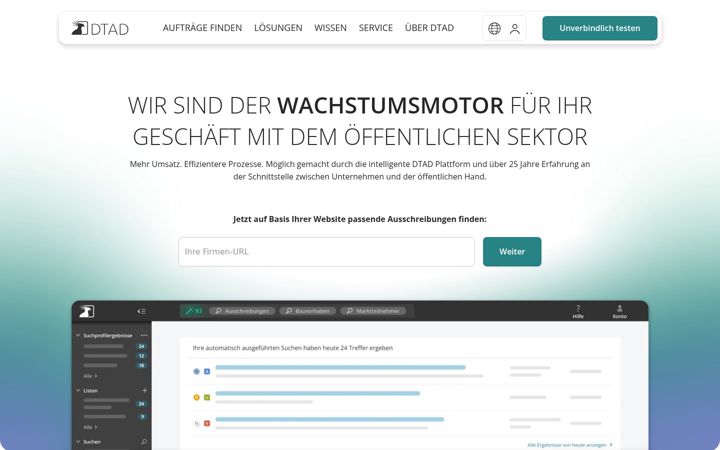 Screenshot of dtad.com
