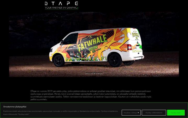 Screenshot di dtape.fi