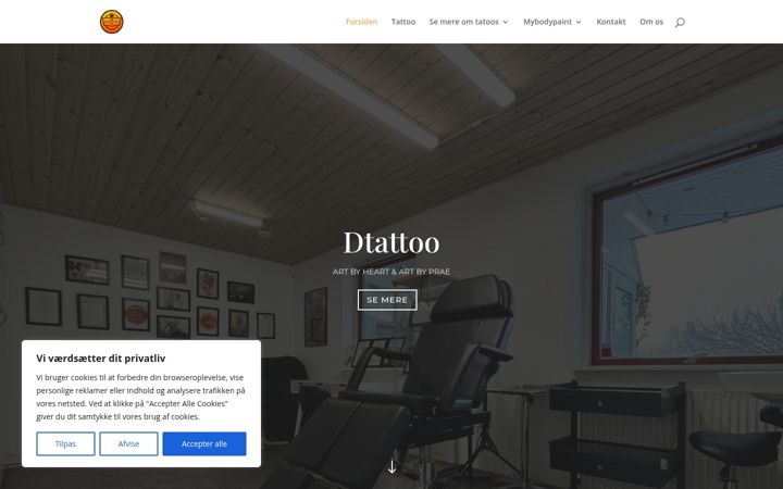 Screenshot του dtattoo.dk