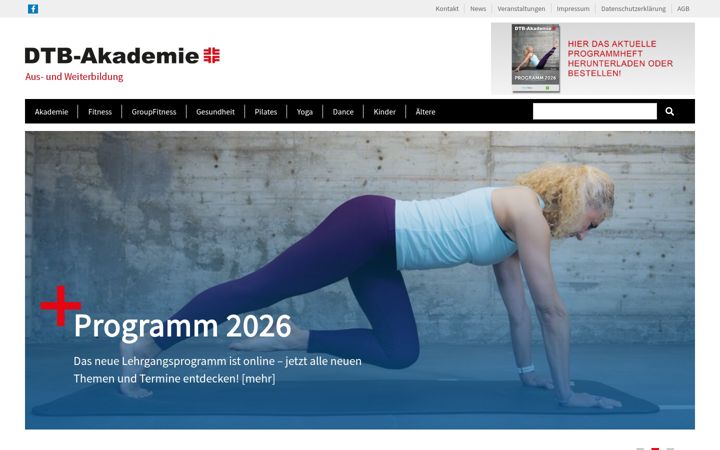 Screenshot of dtb-akademie.de