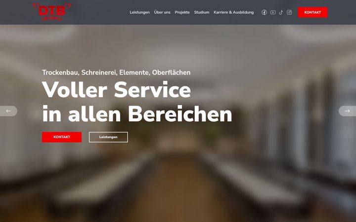 Screenshot of dtb-ausbau.com