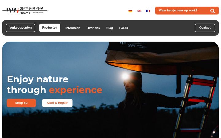 Screenshot of dtbdoutdoor.eu