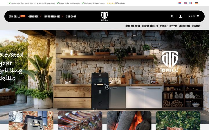 Screenshot of dtbgrill.de