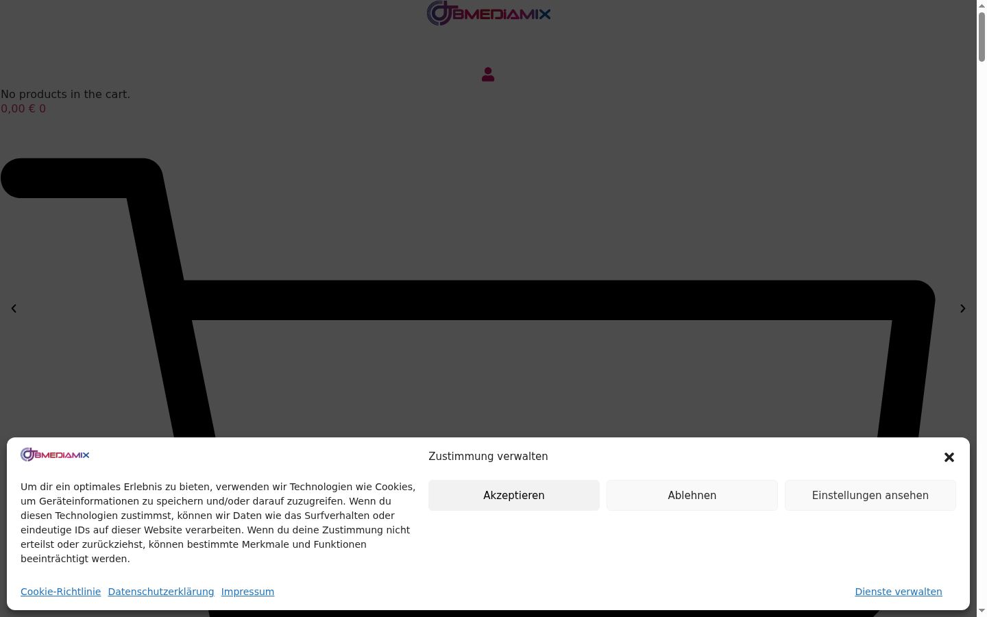 Sutikimo reklamjuostės, rodytos prieš bet kokią sąveiką, ekrano kopija