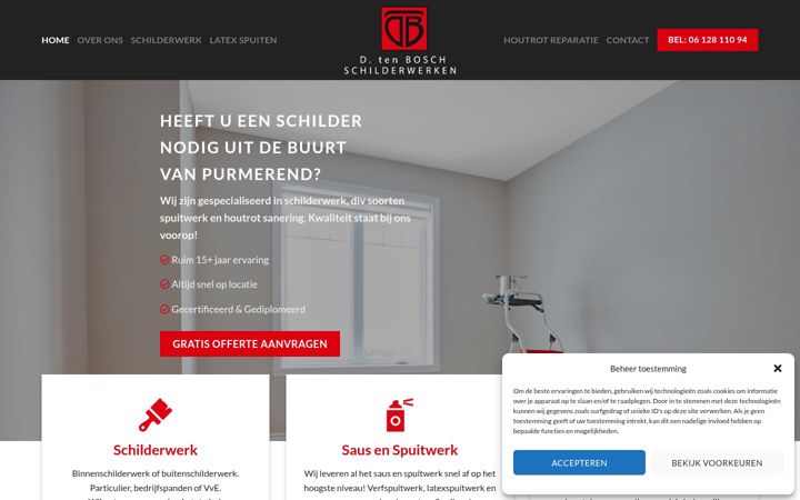 Screenshot di dtbschilderwerken.nl