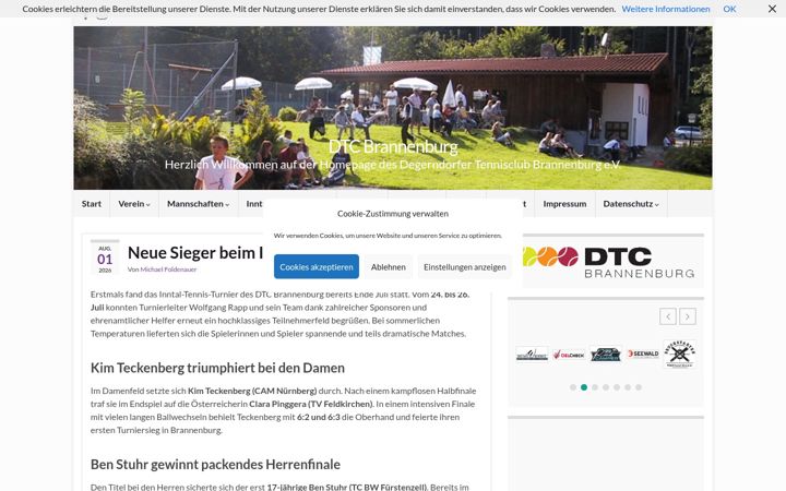 Snímek obrazovky dtc-brannenburg.de