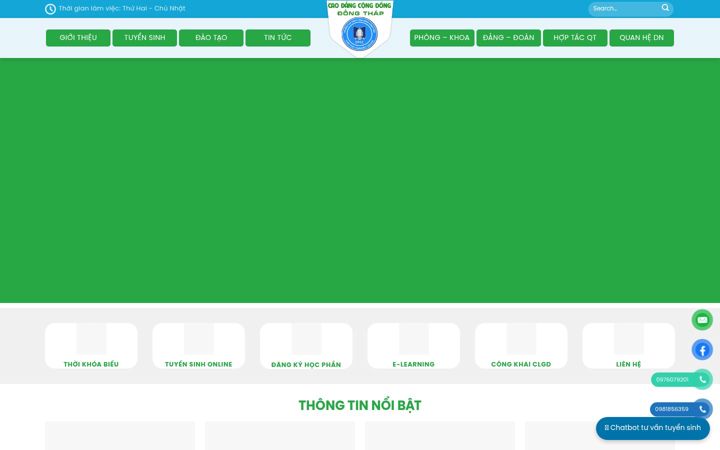 Screenshot of dtcc.edu.vn