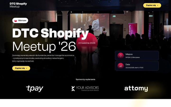 Screenshot of dtcmeetup.com