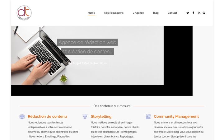 Screenshot ta' dtcommunication.fr