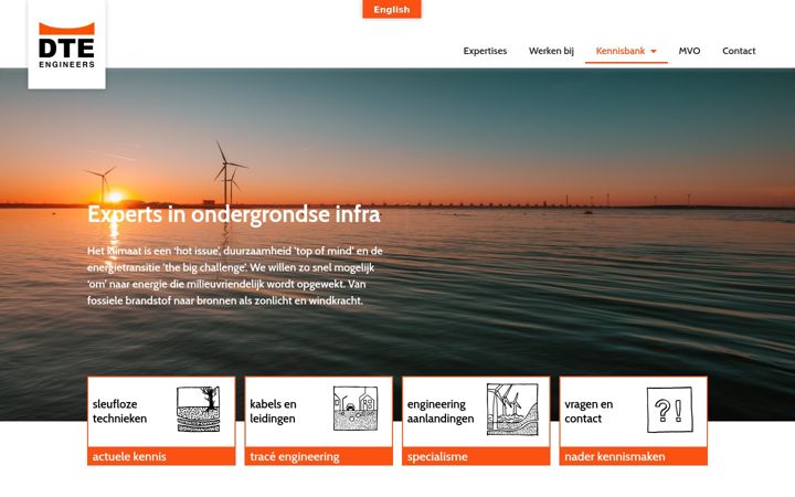 Ekraanipilt saidist dte-engineers.nl