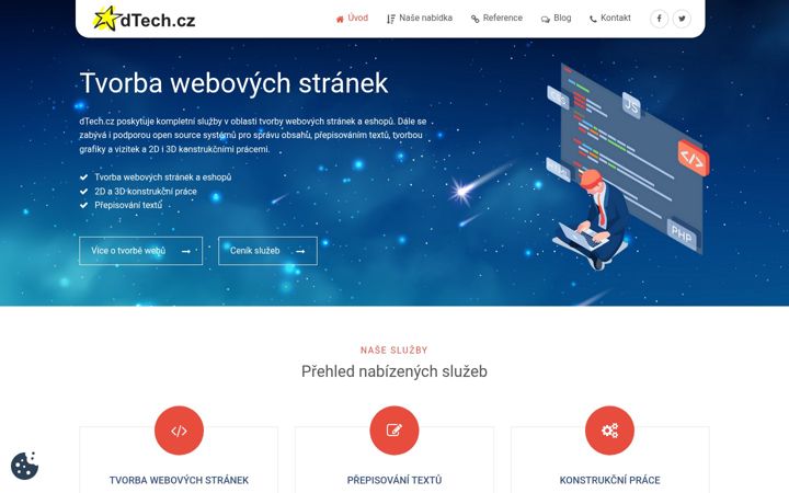 Snímek obrazovky dtech.cz