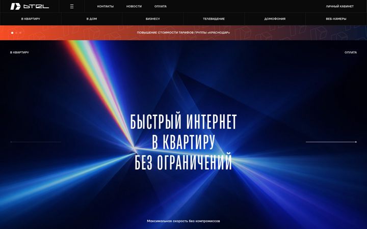 Snímek obrazovky dtel.ru