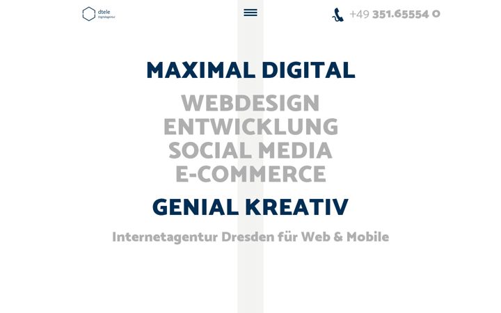Screenshot of dtele.de