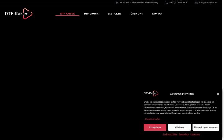 Screenshot von dtf-kaiser.at