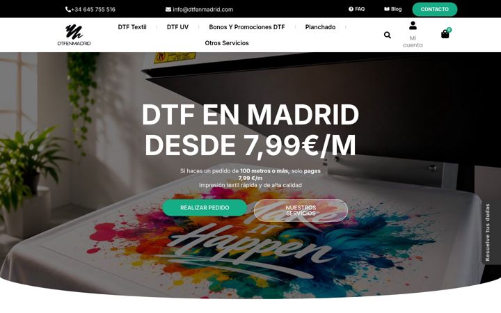 Screenshot of dtfenmadrid.com