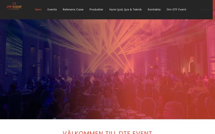 Screenshot ta' dtfevent.se