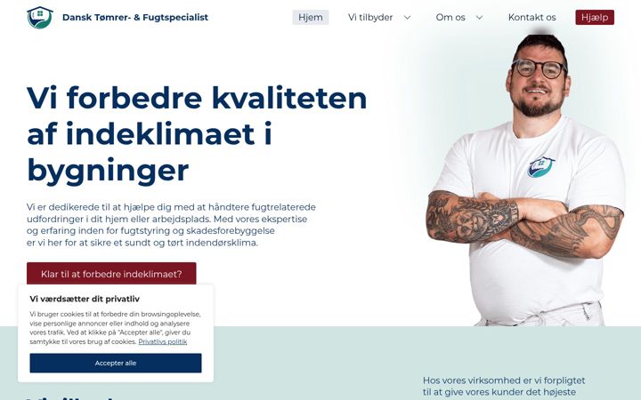 Screenshot του dtfs.dk