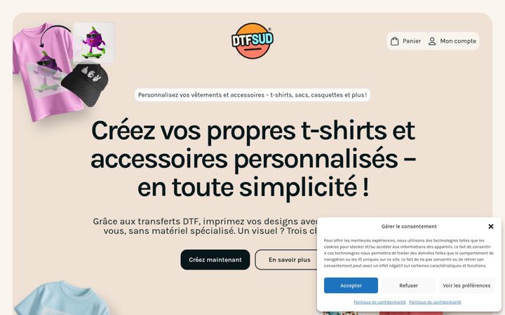 Screenshot of dtfsud.fr
