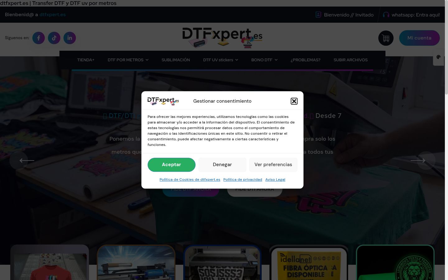 Captură de ecran a bannerului de consimțământ afișat înainte de orice interacțiune