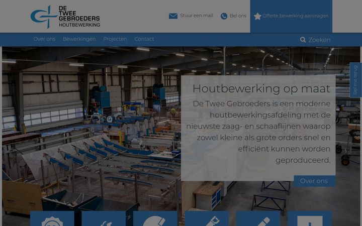 Ekraanipilt saidist dtg-houtbewerking.nl