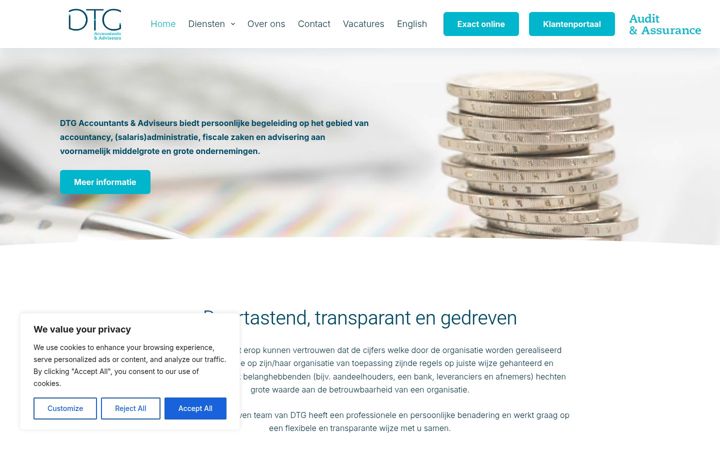 Ekraanipilt saidist dtgaccountants.nl