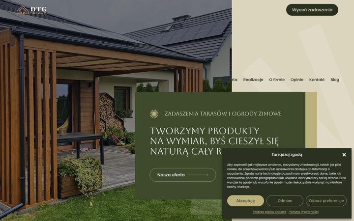Skærmbillede af dtgdrewno.pl