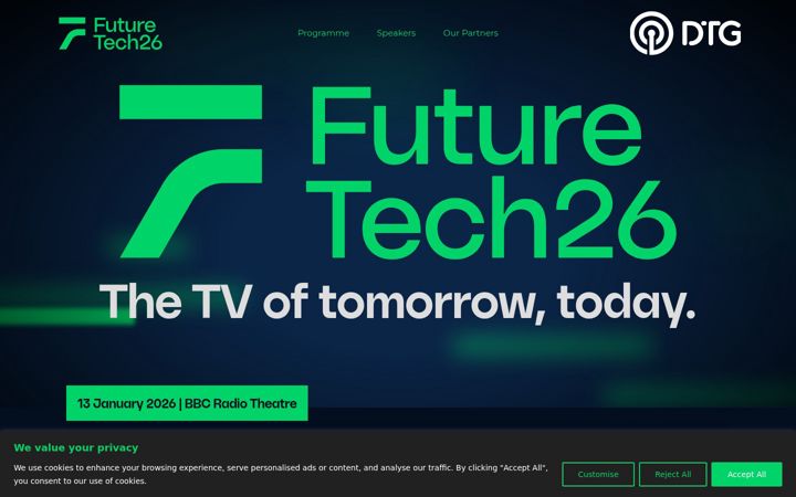 Screenshot of dtgfuturetech.com