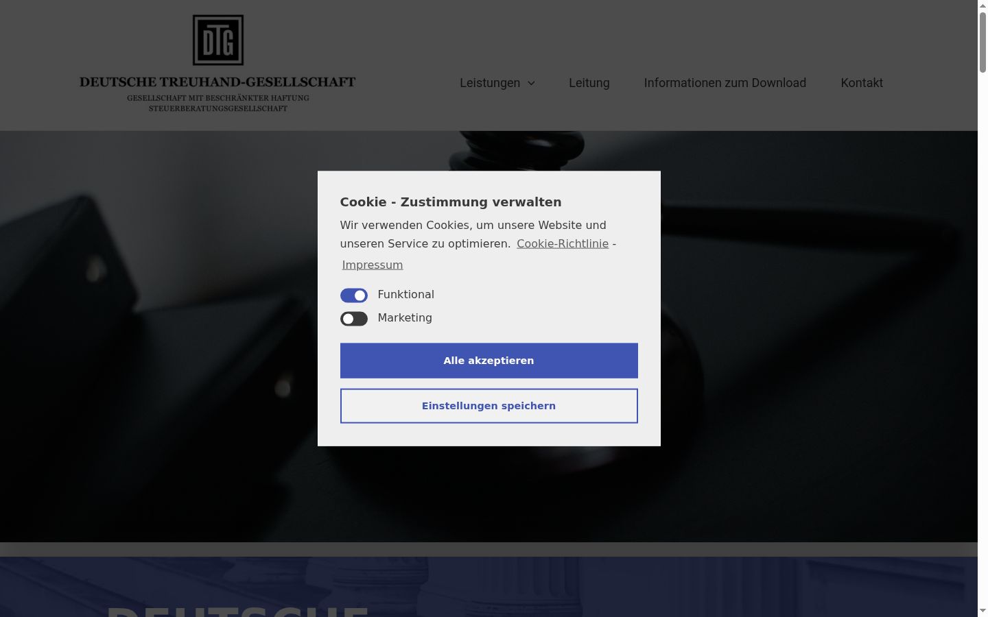 Snímek obrazovky baneru souhlasu zobrazeného před jakoukoli interakcí
