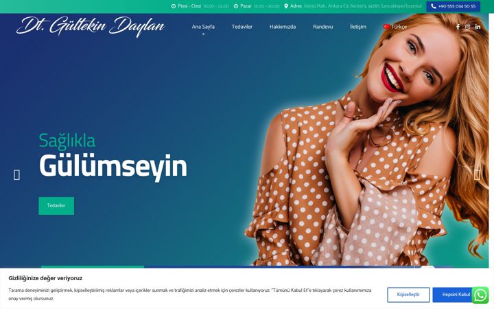 Screenshot of dtgultekindaylan.com