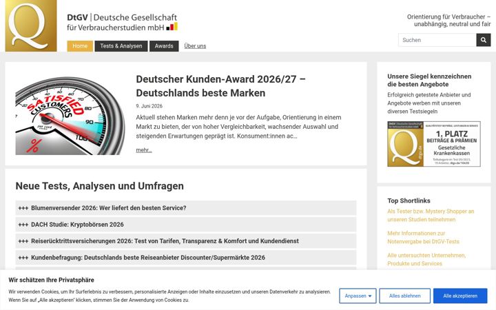 Screenshot of dtgv.de