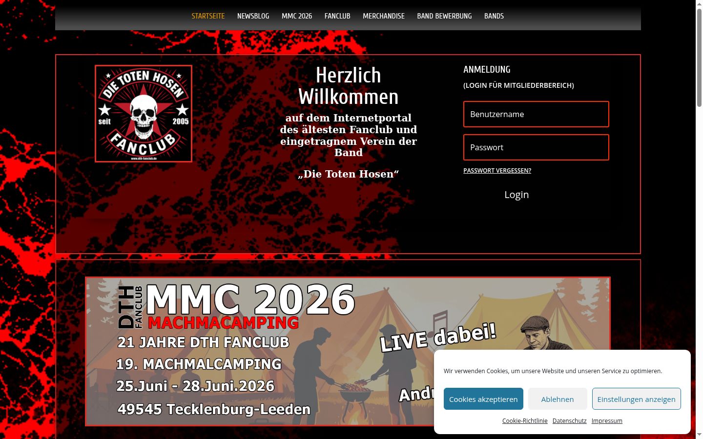 Screenshot tal-banner tal-kunsens muri qabel kwalunkwe interazzjoni