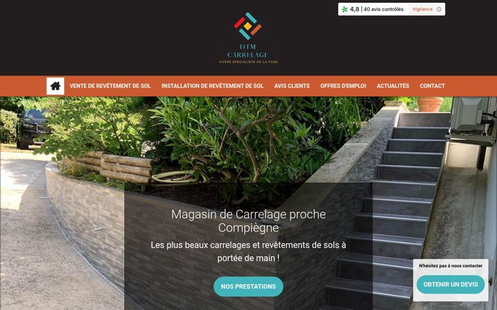 Screenshot of dtm-carrelage.fr