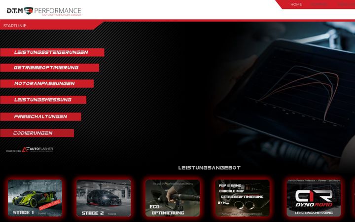 Screenshot of dtm-performance.de