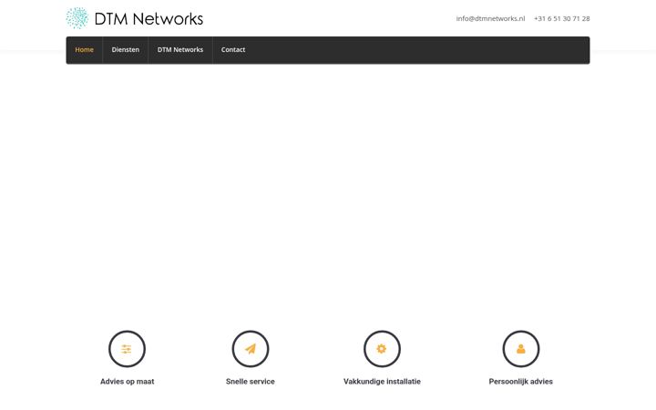 Ekraanipilt saidist dtmnetworks.nl